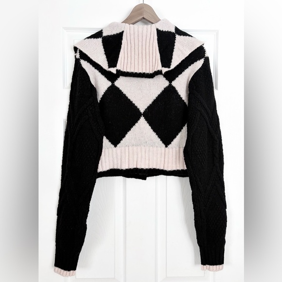 Free People We The Free Joy Diamond Polo Cardigan Size XS - Picture 6 of 7